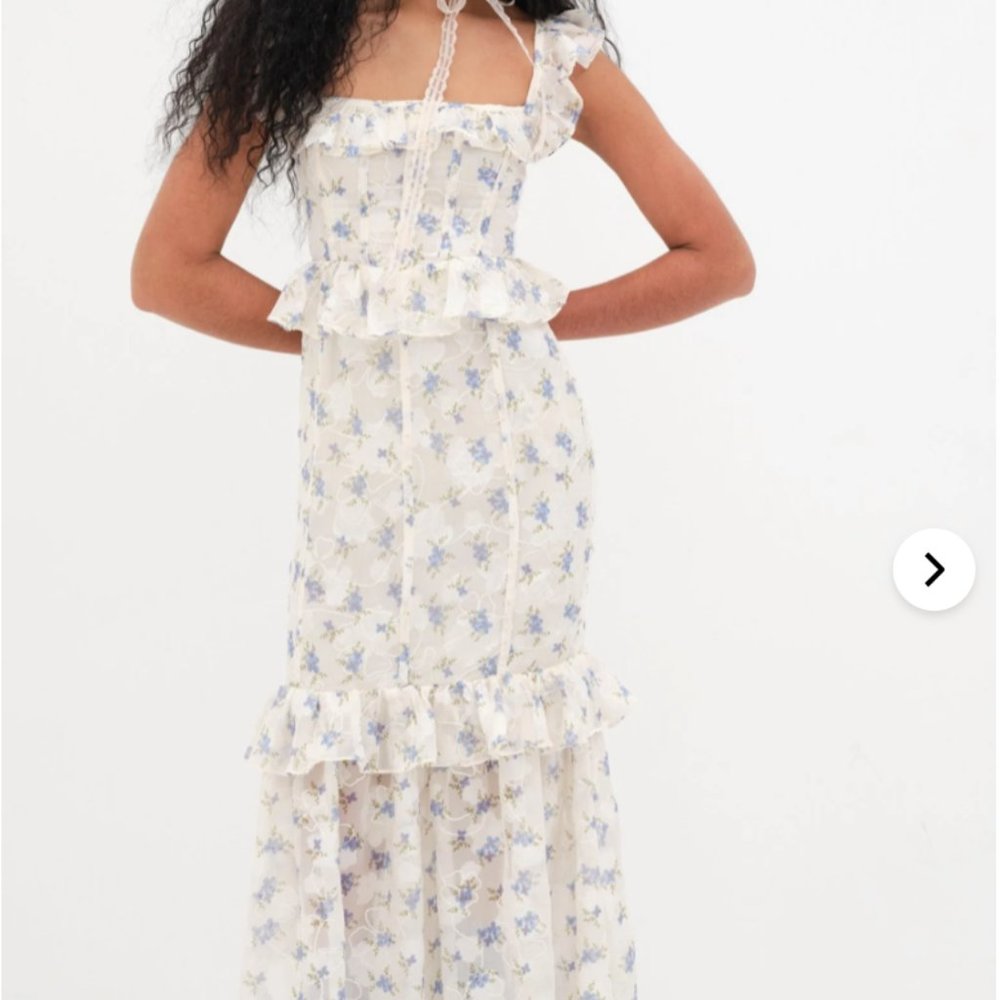 NWT For Love and Lemons Edith Maxi Dress